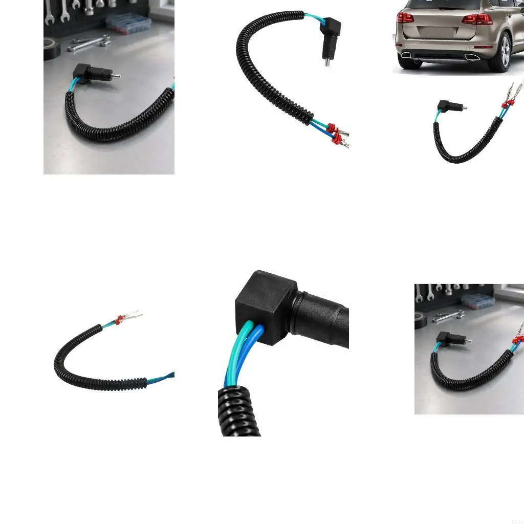 Part No. 44-08-640-001 Automotive Transfer Case with L-Shaped Body, Cylindrical Sensing End, and Two-Wire Connection D7YA