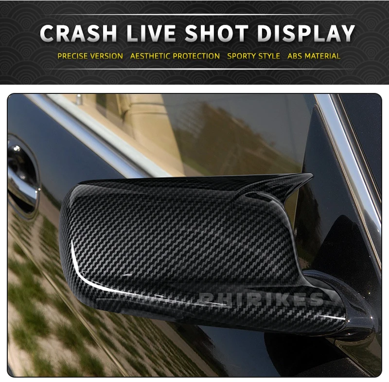 Paar Seite Rückspiegel Kappe Flügel Spiegel Abdeckung Für BMW 7er E65 E66 2001-2008 E67 2002-2008 für E46 Coupe Spiegel Abdeckung – Detail 10