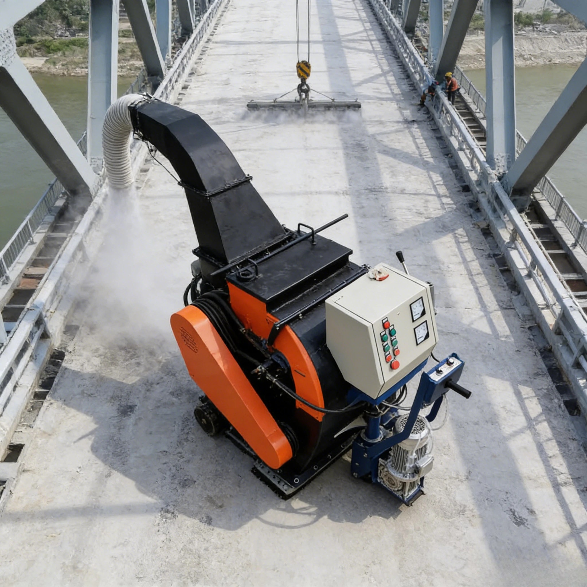 Electric Auto Small Road Surface Preparation Shot Blasting Machine with Motor & Gearbox for Deflashing Cleaning Strengthening