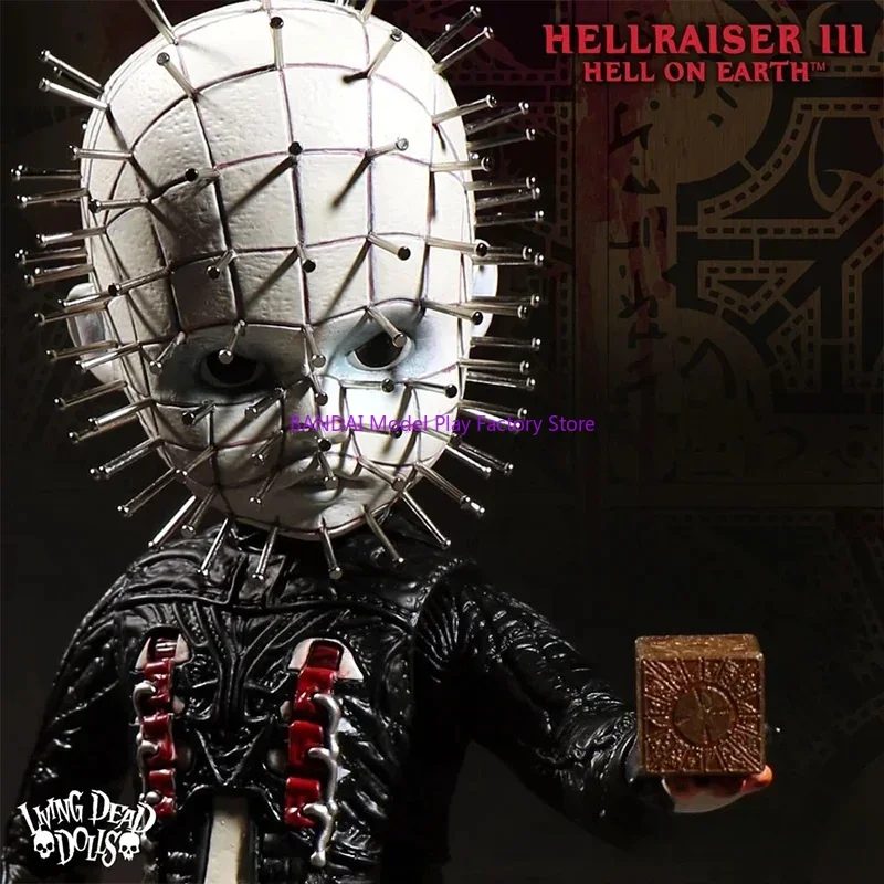 

In Stock Original Mezco Ldd Living Dead Dolls HellRaiser III Pinhead Anime Collection Figures Toys Gifts