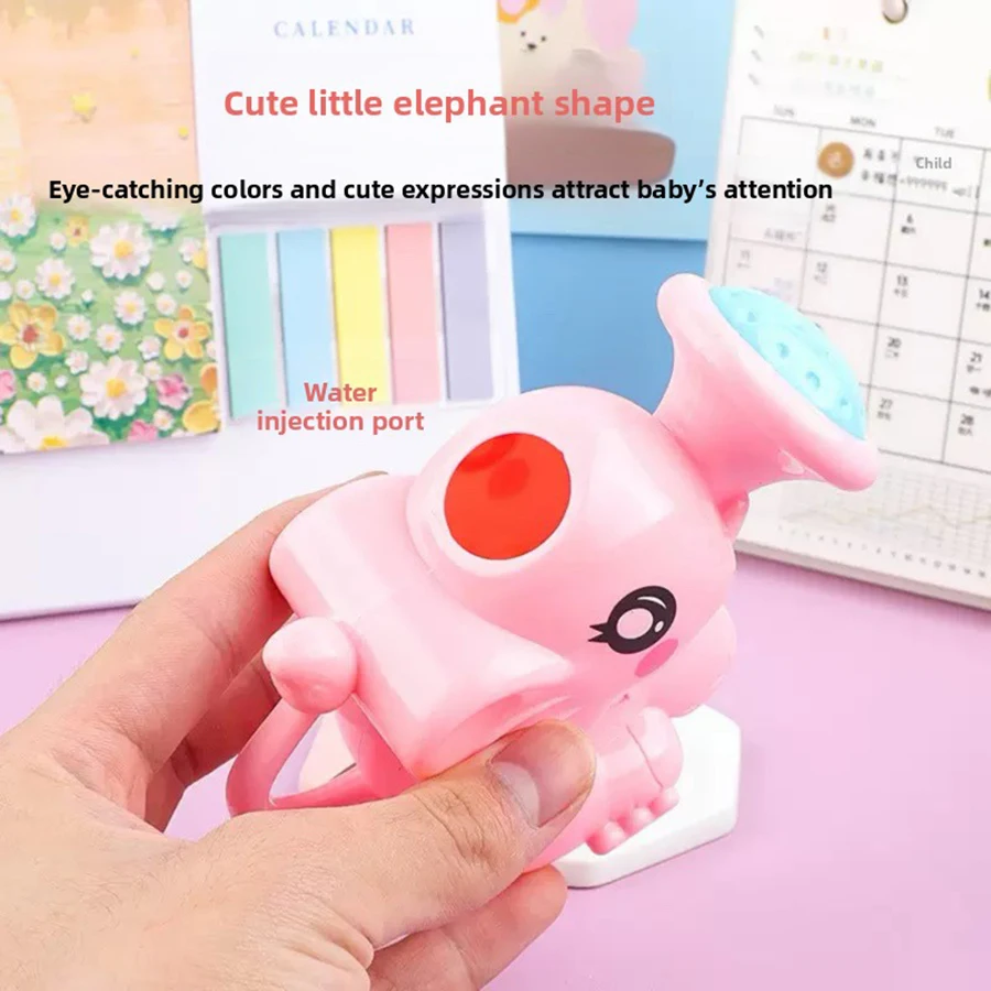 Child Bath Toy Plastic Kettle Bath Shower Tool Baby Bathroom Toy Elephant Watering Pot Bath Toy for Children Summer Bath Sprinkl
