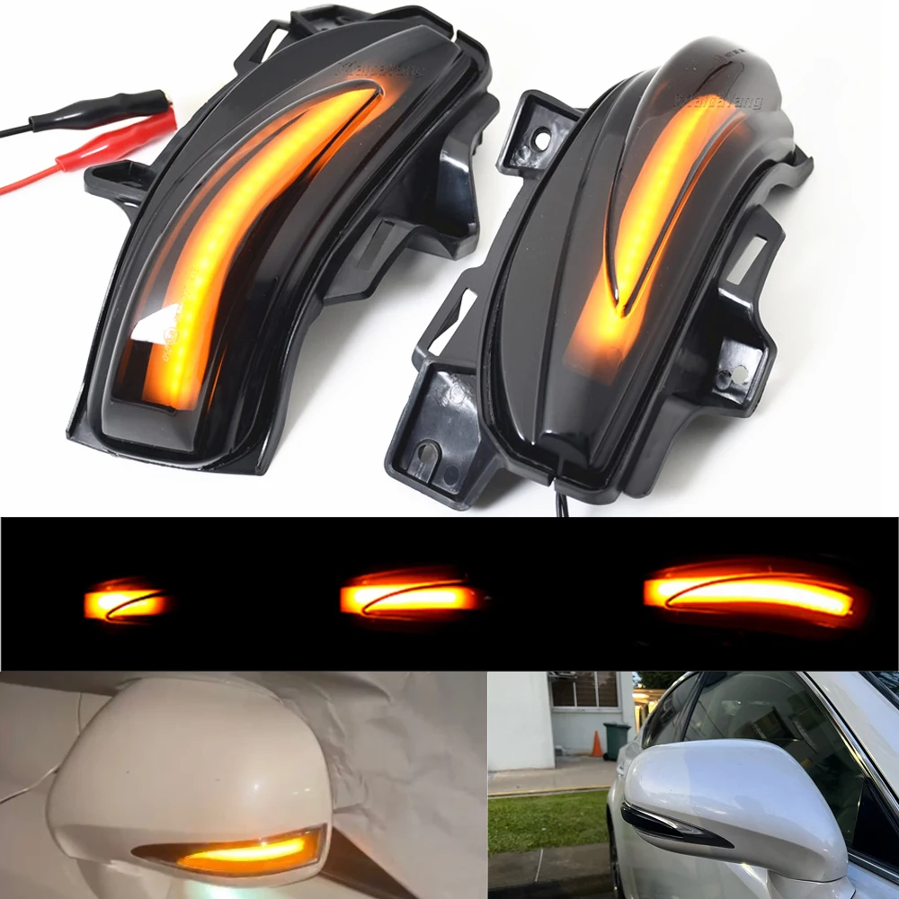 For Lexus IS250 IS300C IS250C LS460 LS460L ES240 2006-2012 2pcs Dynamic Turn Signal LED Light Side Mirror Indicator Lamps