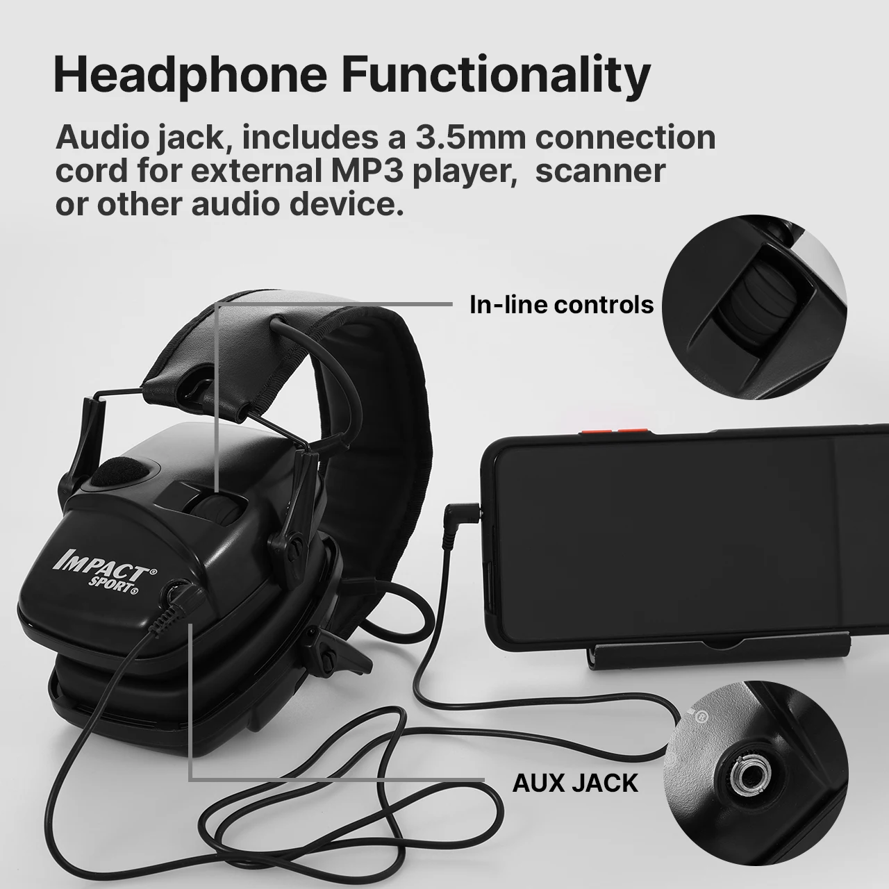 Outdoor Tactical Electronic Shooting Earmuff Antinoise Headphone Sound Amplification Hearing Protection Headset Foldable