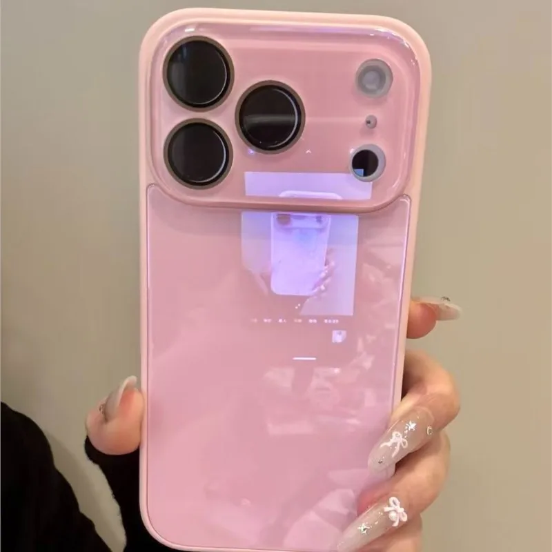Funda de lujo con protección de cámara de vidrio templado en colores candy para iPhone 17 16 15 14 13 12 Pro Max, a prueba de golpes con borde y cubierta trasera dura 3