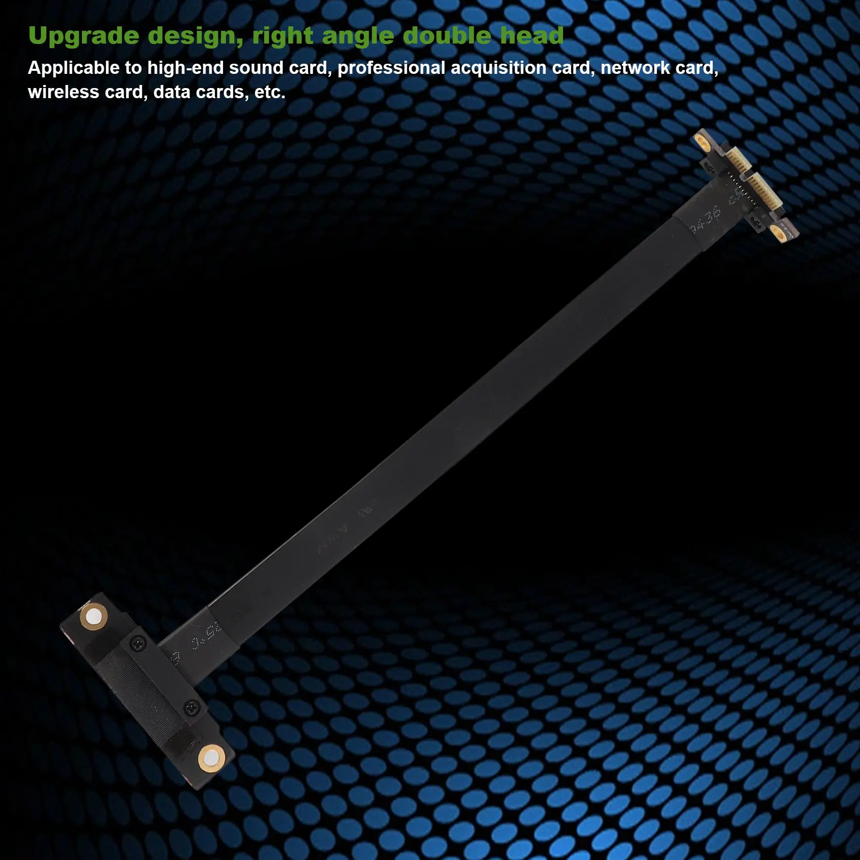 PCIE X1 Riser Cable Dual 90 gradi ad angolo retto PCIe 3.0 X1 a X1 cavo di prolunga 8Gbps PCI Express 1X Riser Card 20cm