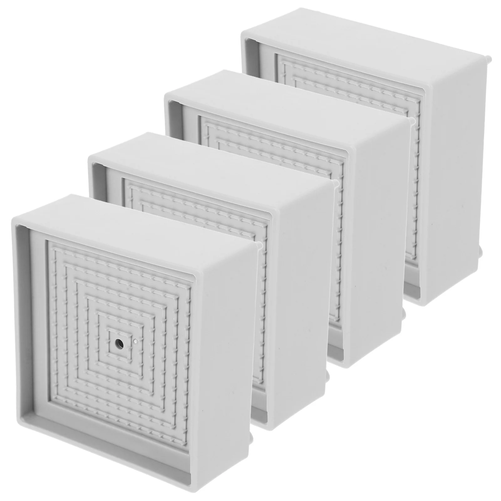 

4Pcs Universal Heavy Duty Furniture Risers Plastic Height Extenders Non-Slip Pads for Bed Chair Table Desk Washing Machine