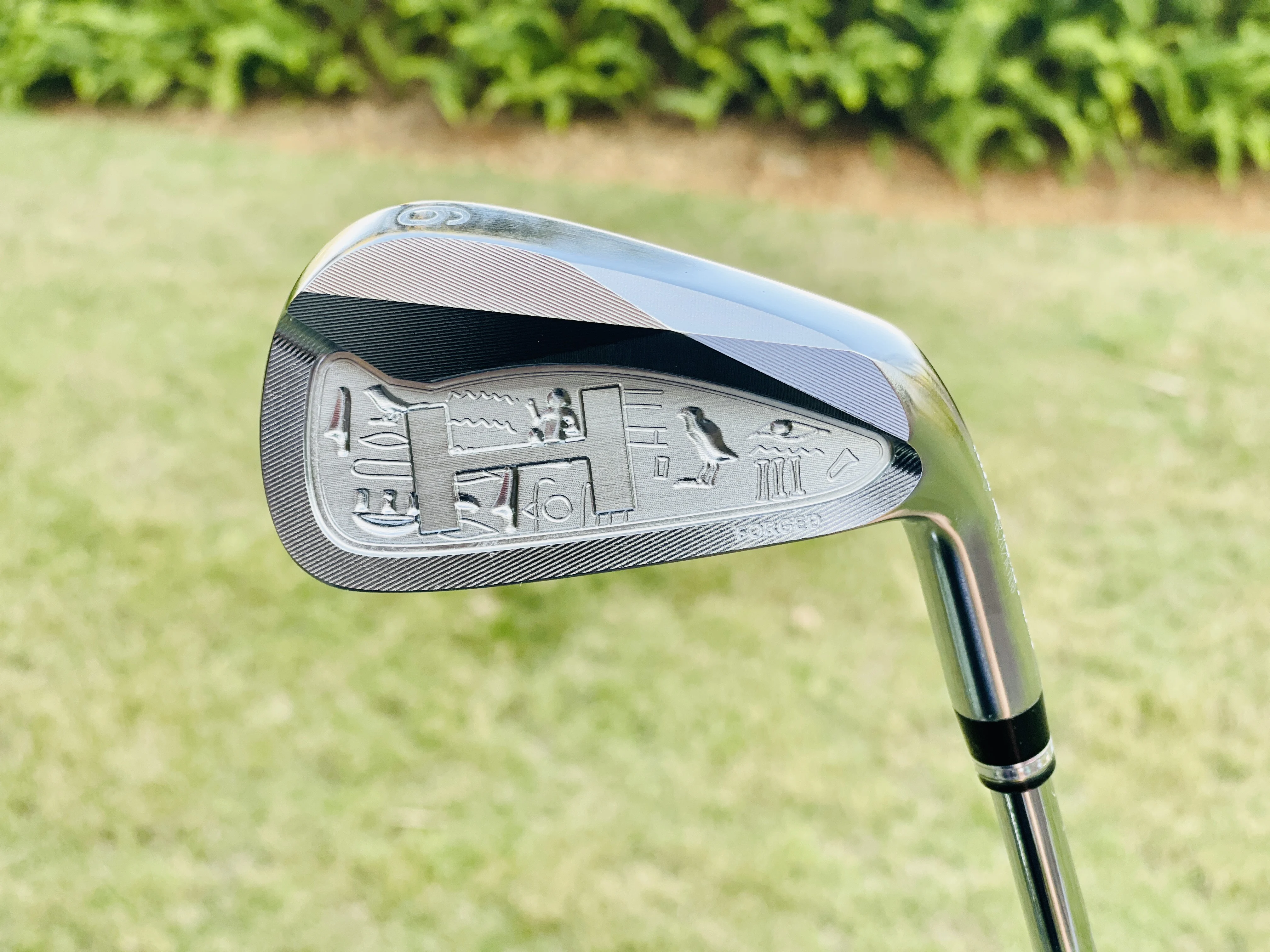 

Royalkentack golf iron set soft iron forging cnc iron set embossed pattern 4-P Honma pharaoh iron rod 7