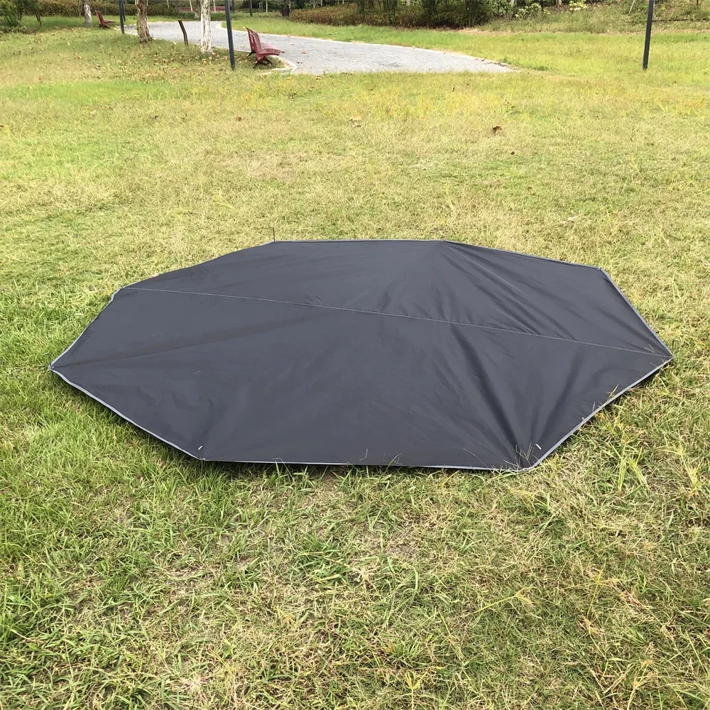 

MCETO Outdoor Camping Listening Snow 320 Ground Cloth Octagonal Beach Mat Waterproof Oxford Cloth Shelter Tent Accessories