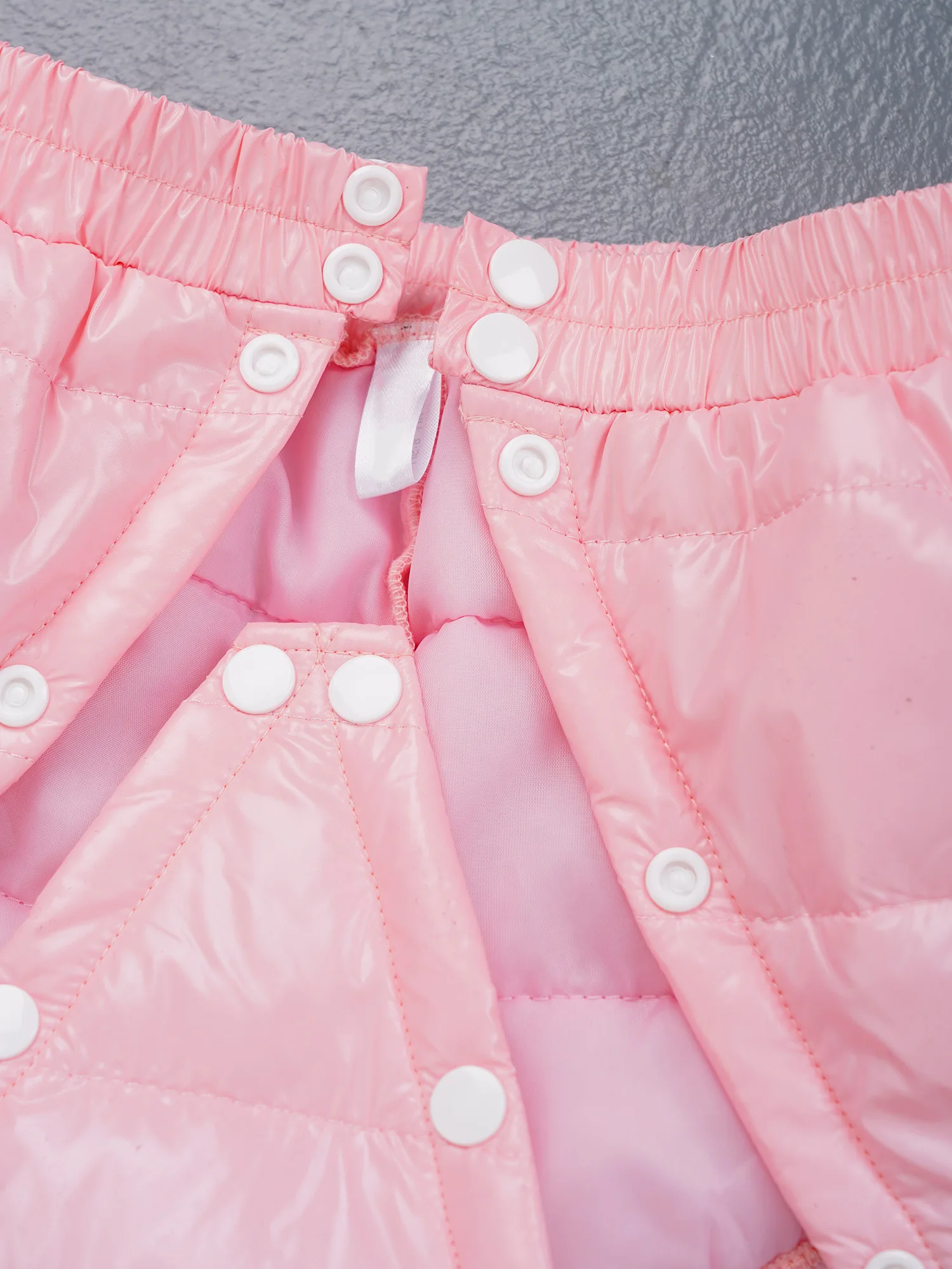 Kids Boys Girls Press Buttons Front Crotch Diaper Cover Waterproof Underwear Warm Padded Nappy Briefs Elastic Waistband Panties