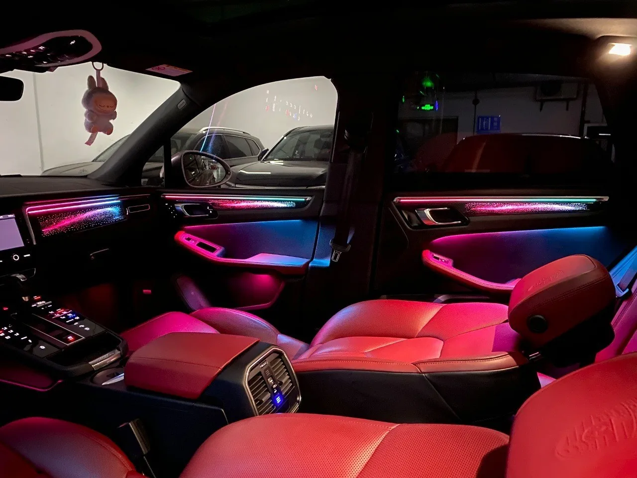 SJC  Upgrade Car LED Ambient Lighting for    Macan 2014-2025 Interior 64 Color  Colorful Galaxy Symphony rainbow  Kit
