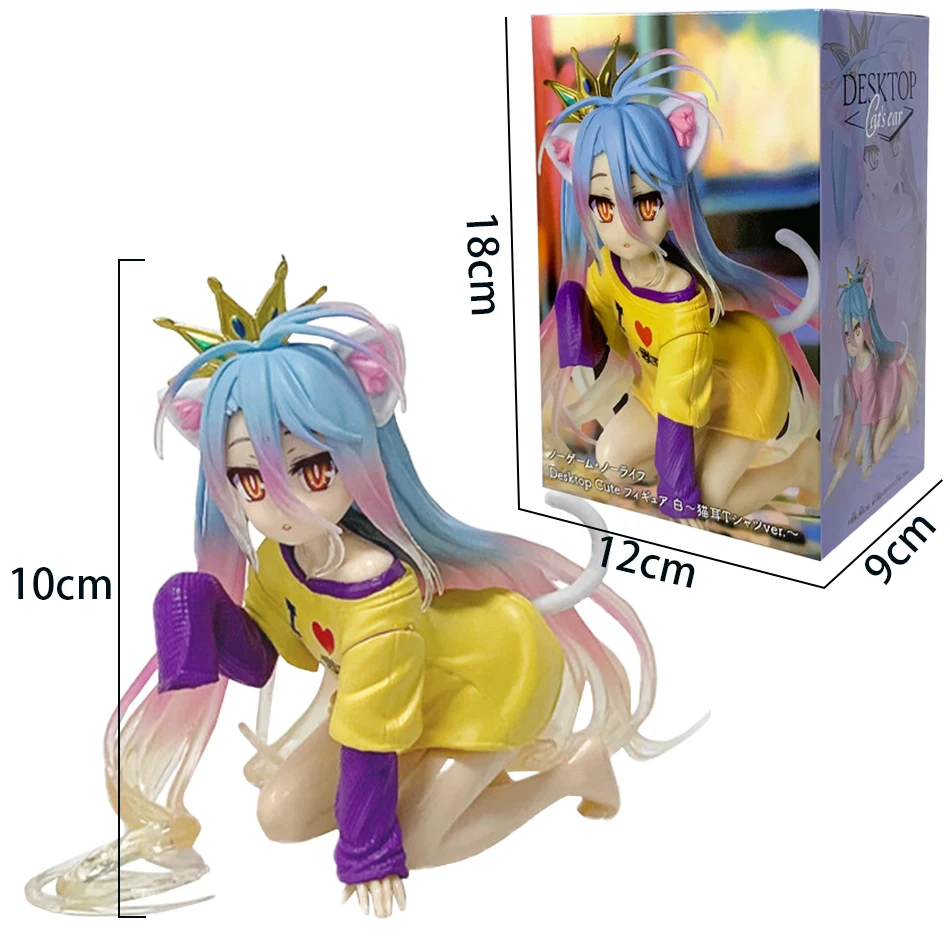Hot Anime Figure NO GAME NO LIFE Action Figures Shiro Animazione Figure Ornamenti Collezione Modelli Giocattoli Regali