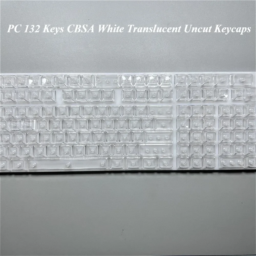 Personalized keycap 132 key CBSA PC material, transparent theme, suitable for MX switch 60/84/90/104/108 mechanical keyboard