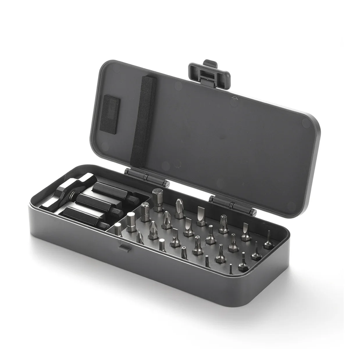 Y31A Ratschenschraubendreher, 24-in-1-Präzisions-Bit-Set, magnetischer Ratschenschraubendreher mit abnehmbarem Griff für Elektronik, Heimwerken