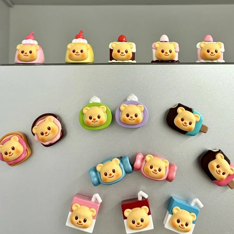 Butter Bear Mini Afternoon Tea Series Blind Bag Magnetic Cute Refrigerator Sticker Mystery Box Ornament Toy Girl Surprise Gifts