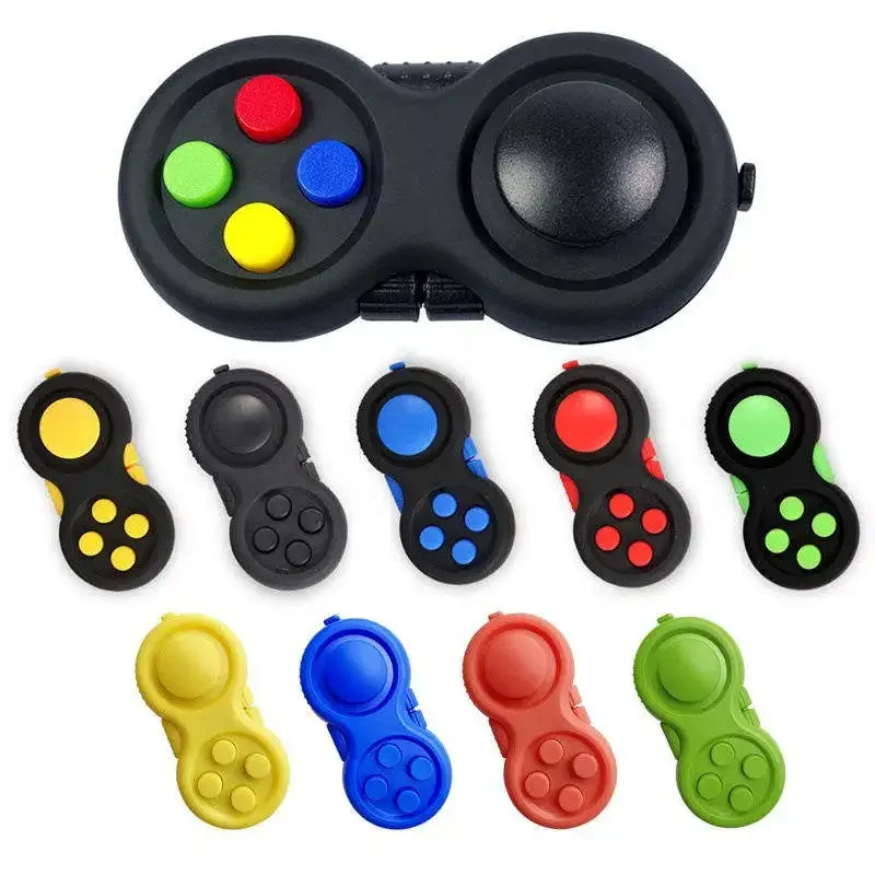 New Premium Quality Fidget Controller Pad Game Focus Toy Smooth ABS Plastic Stress Relief Squeeze Fun Hand Hot Interactive Gift