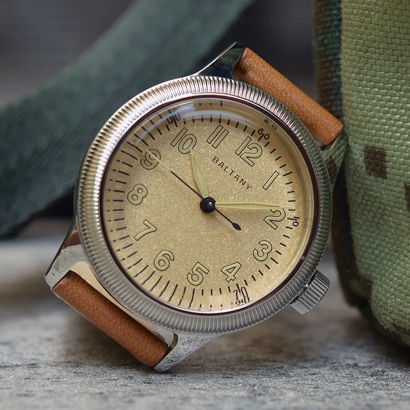 Baltany Vintage A11 Military Watch Hami Khaki Field Pioneer Homage Sapphire NH38 Us Army Retro Automatic Mechaincal Watches Men