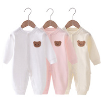 Bear Newborn Jumpsuit Cotton Autumn Spring Baby Romper Toddler Girls Boys Clothes Infant One-Piece Kids Onesie Home Leisure Wear