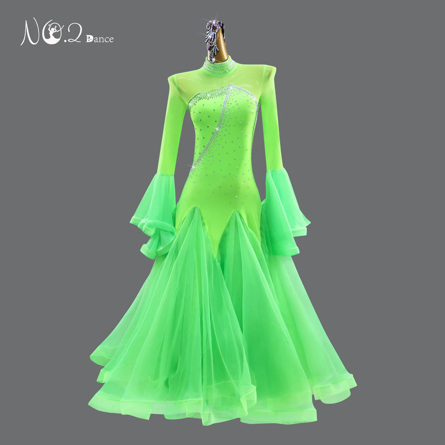 

Modern Dance Dress Woman Competition Waltz Ballroom Practice Wear Clothes For Girls Stage Costume Evening Outfits Prom Long suit