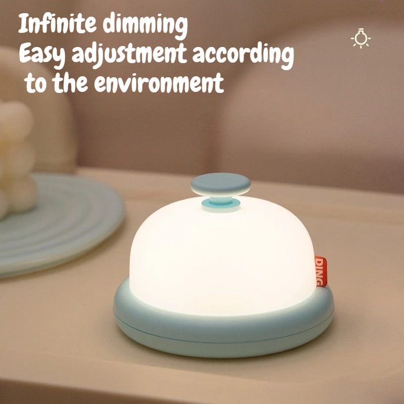 New Creative Design Dingdang Compact Night Light Modern Children's Fun Sleeping Atmosphere Patting Night Light
