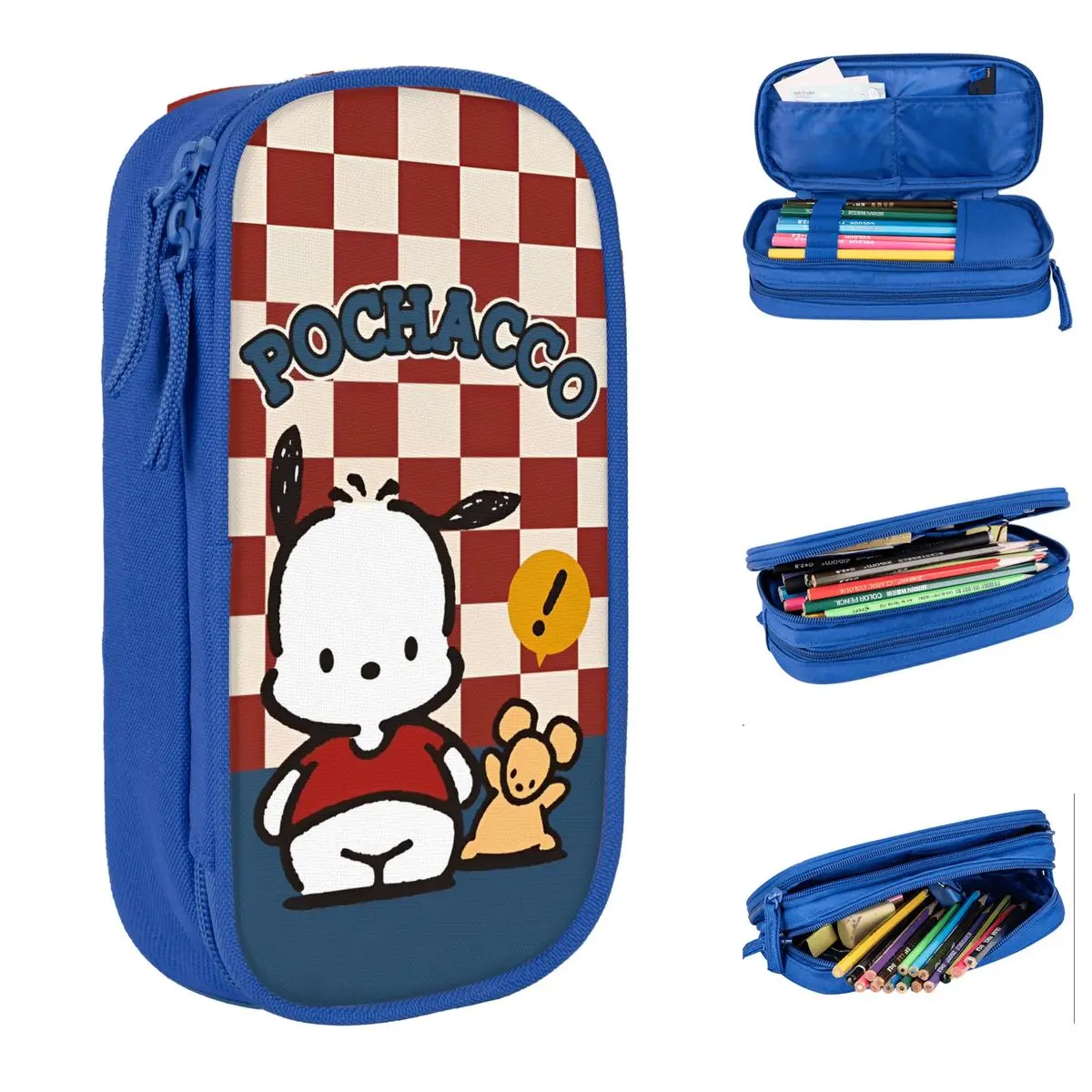 

Classic Pochacco Pencil Case Cartoon Dog 90s Pencilcases Pen Holder for Student Large Storage Bags School Gifts Stationery