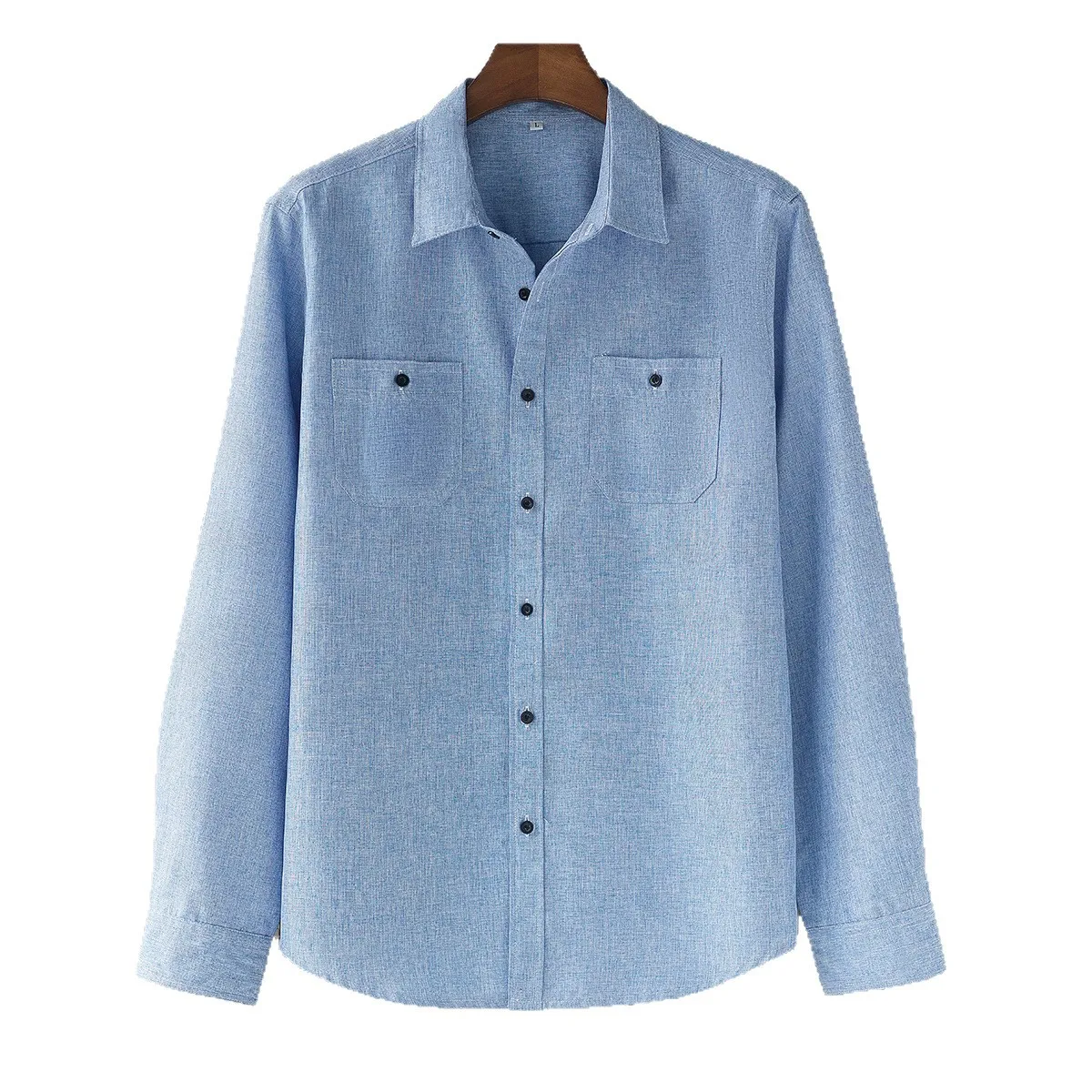 

Stylish Men's Casual Long Sleeve Shirt Simple Design Versatile Style