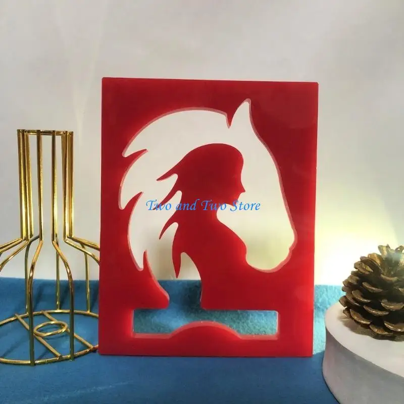 

HX6F Horse Head Sculptures Casting Mold High Temperature Resistant Silicone Molds Girl Figurine Decoration Moulds