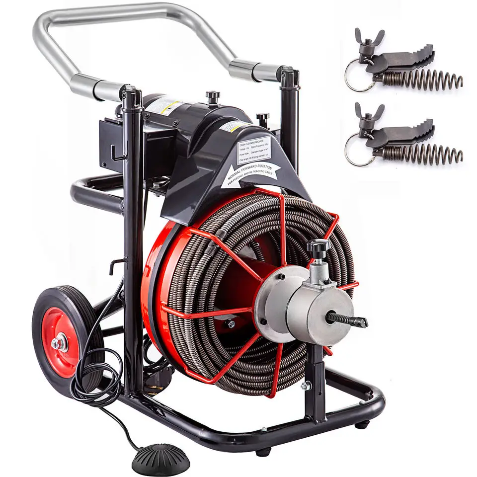 

Factory Electric Snake Pipe Sewer Cleaning High Pressure Washer Drain Clogged Cleaner Machine