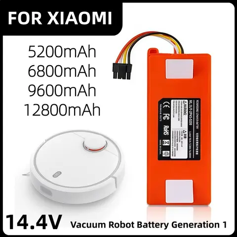 2026 Original XJT-2P4S-5200S Robotic Vacuum Cleaner Replacement Battery For Xiaomi Roborock S55 S60 S65 S50 S51 S5 MAX S6 Parts
