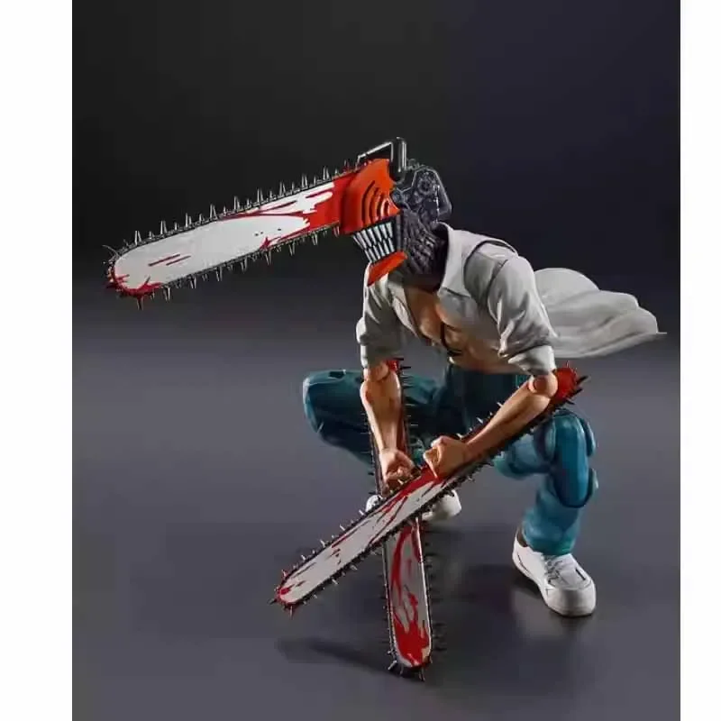 재고 있음 반다이 오리지널 S.H.Figuarts SHF 전기톱 남자 애니메이션 액션 피규어 장난감 소년/소녀/어린이/크리스마스 선물