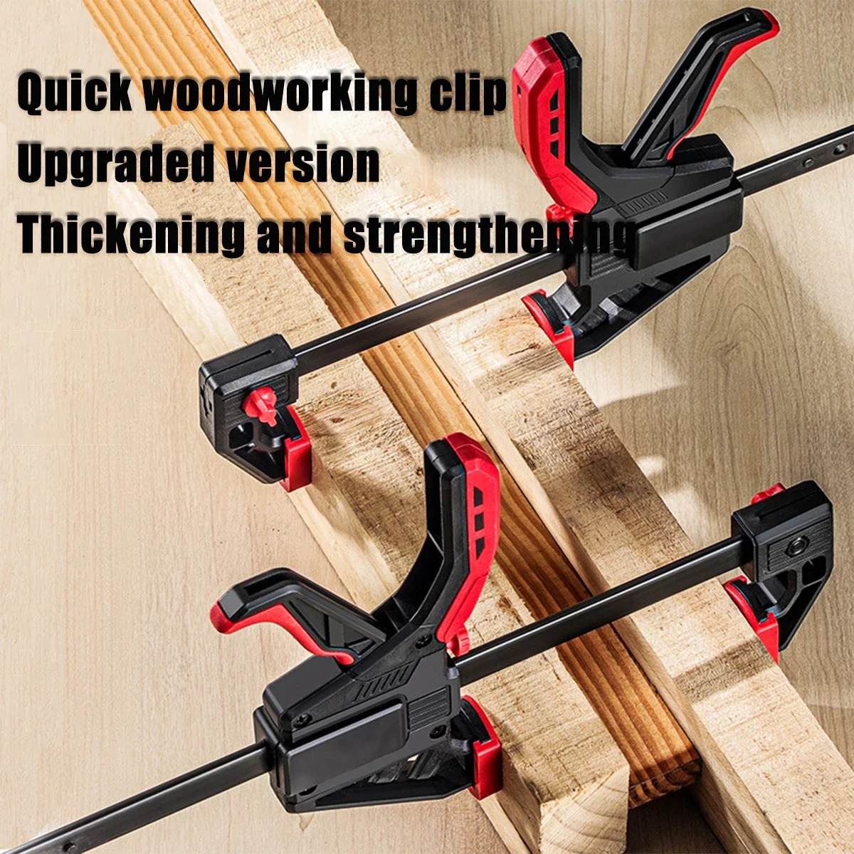 8-Zoll-Stabklemmen für die Holzbearbeitung, 1 Packung, Schnellgriffklemmen, Auslöserklemme, Einhand-Ratschenklemme, kleine Stangenklemme zum Basteln
