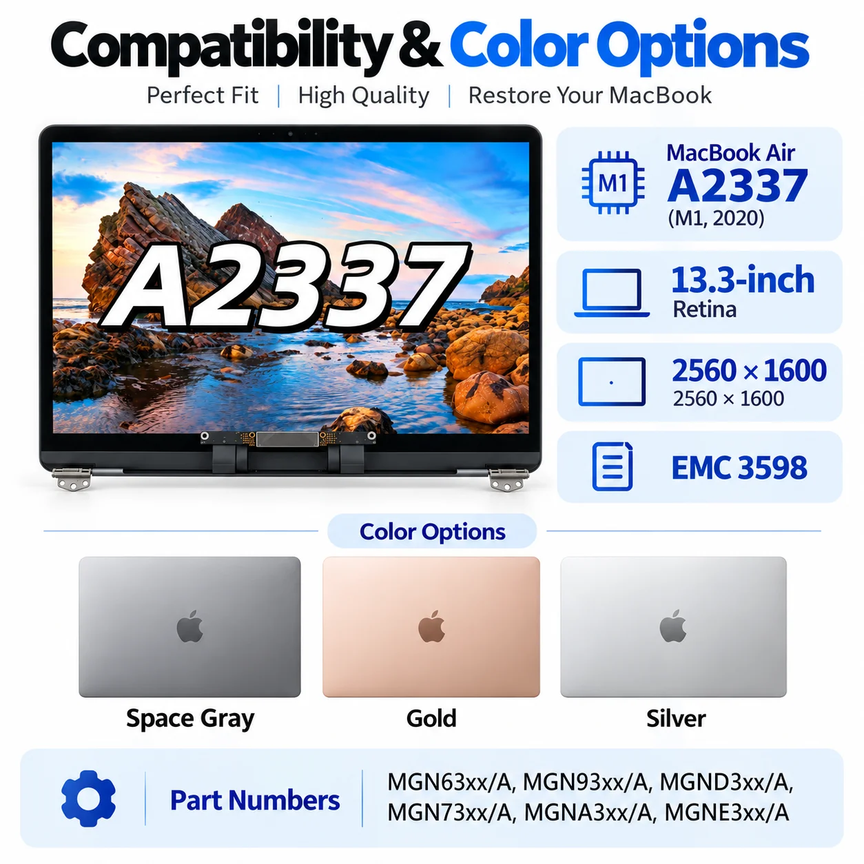 New Replacement LCD 13.3