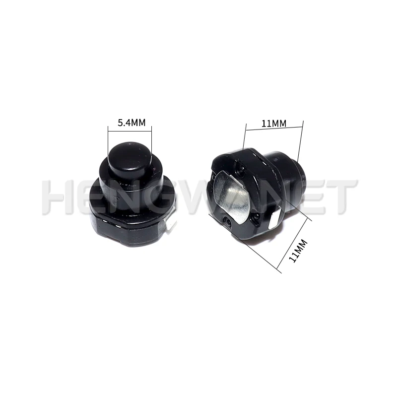 10PCS 1010X Small Circular Flashlight Switch Power Supply Button Switch KAN-10A Self-Locking Button Push Button Switch ON-OFF