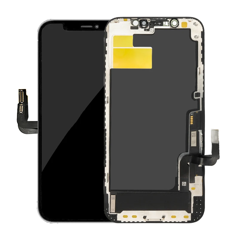 For iPhone 12 LCD Screen Replacement Soft OLED For iPhone 12 Pro LCD Stencil 12Pro Display Touch Screen Digitizer Assembly Parts