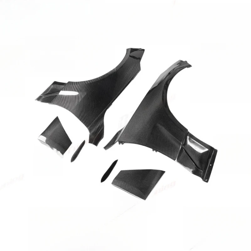 Multifunctional 3K Twill Carbon Fiber Black Wind Front Side Fenders Fit CT5 Vehicle Body Car Accessories