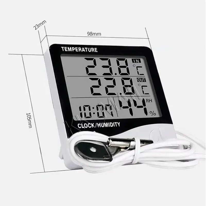 LCD Digital  Hygrometer Indoor Room Electronic Temperature Humidity Meter Sensor Gauge Weather Station For Home