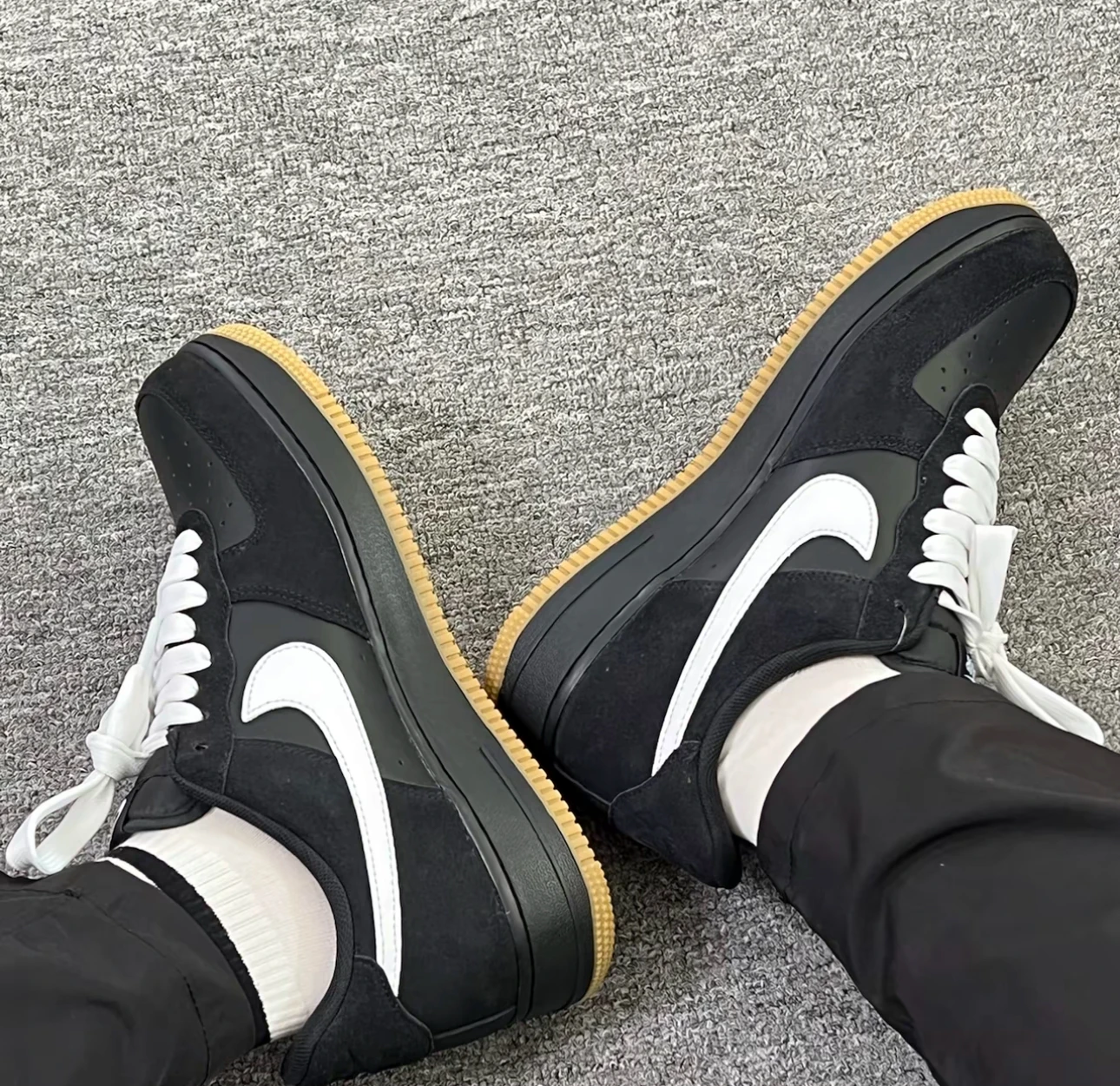 

Nike Air Force No.1 Board Shoes Comfortable Versatile Anti Slip Durable Low Cut Men's Black