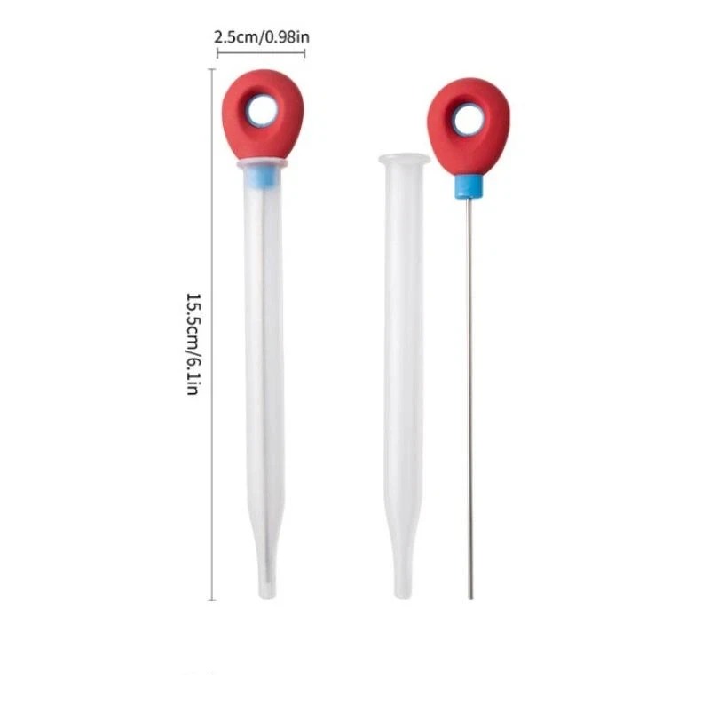 Reusable Cake Tester Probe With Non Slip Silicone Handle For Home Baking Doneness Check