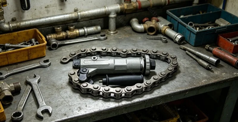 Second‑Generation Chain Pipe Cutter Special Cutting Hand Tool For Cast Iron Pipe Narrow‑Space Renovation Pipeline Construction