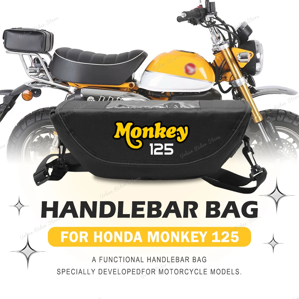

For Honda honda Monkey125 monkey125 Motorcycle Handlebar Travel Bag Motorcycle Waterproof And Dustproof Handlebar Storage Bag