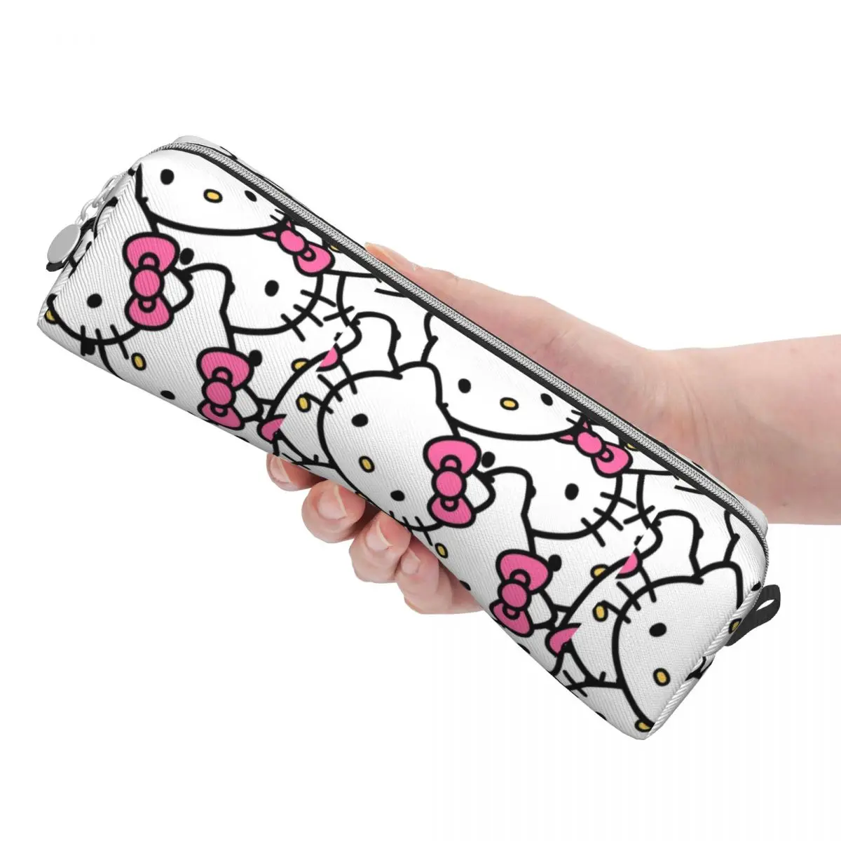 Imagem -03 - Hello Kitty Cartoon Pattern Lápis Cases Pen Holder Bags para Estudantes Grande Capacidade Presentes da Escola para Estudantes