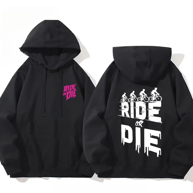سترة MucOff Ride or Die من القطن بغطاء للرأس لكل من الرجال والنساء، سترة بقلنسوة أساسية للخريف والشتاء