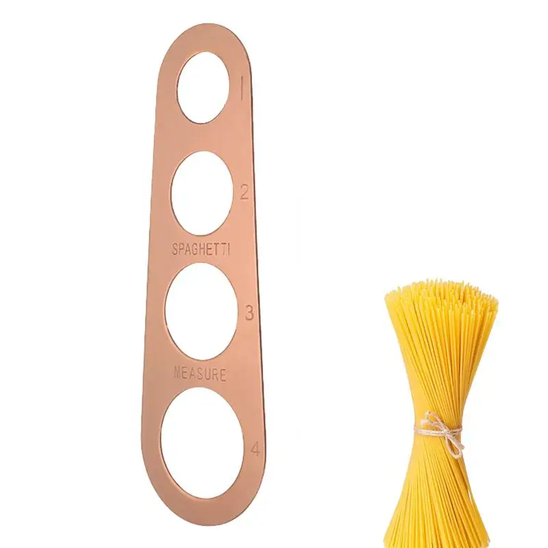 Stainless Steel Spaghetti Measuring Tool, Pasta Portion Control Gadgets, Régua rápida, Medição Device, 4 Servindo Tamanhos