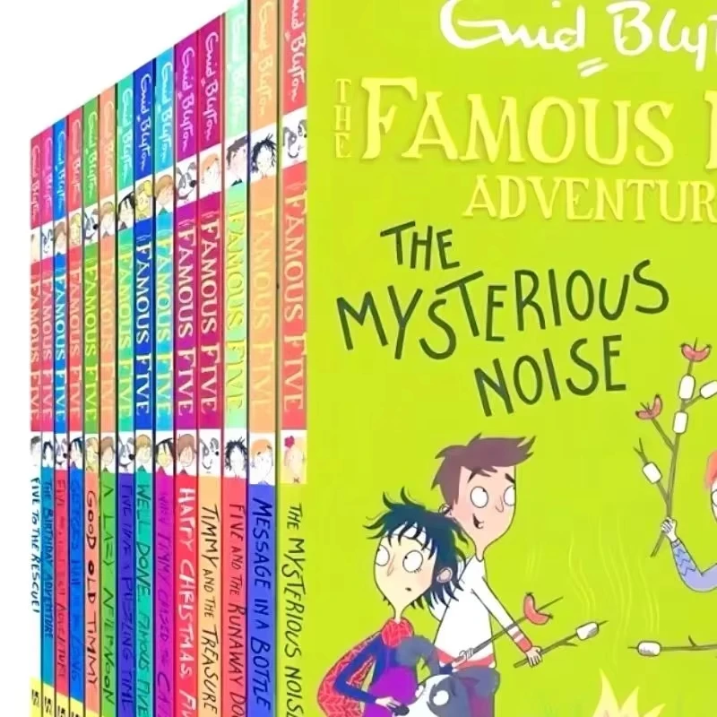 15 Books The Famous Five Adventures Short Story Collection Comic Book Children's Reading Books English Version Gift Box Set