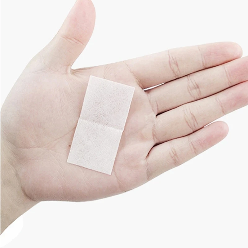 100pcs 70% Disposable Alcohol Cotton Tablets Degrees Glasses Manicure Cleaning Disinfection Wipes  Nonwoven Alcohol Swabs