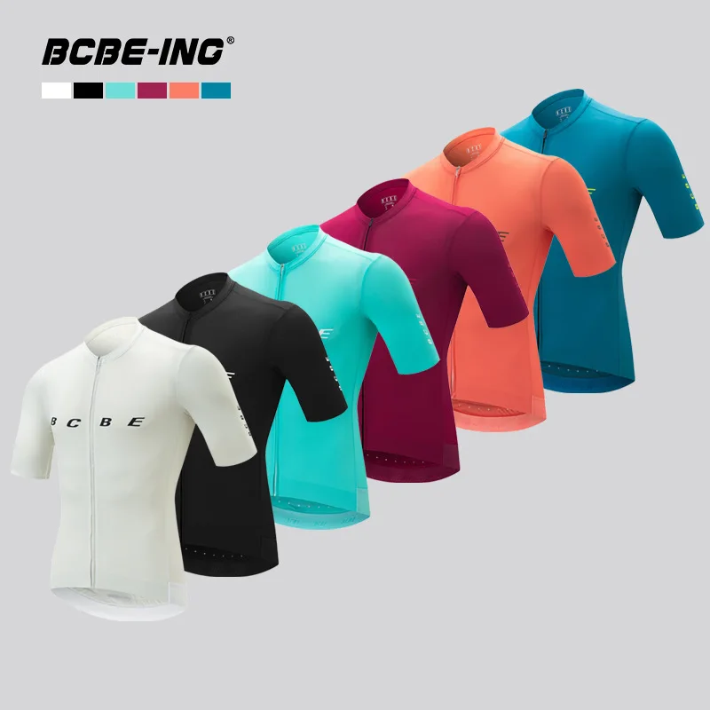 BCBE-ING Men's Cycling Jersey Short Sleeve Road Bike Breathable Quick Dry MTB Bicycle Jersey Lightweight Racing Cycling Top