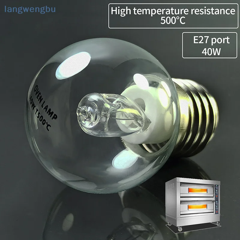 

1Pc E27 40W Oven Lamp Light Microwave Oven Bulbs 230v High Temperature Resistant 500 Degree For Display Cabinet Light Bulb