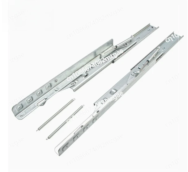 

1 Set Telescopic Dining Table Lift Slides Rails Interchange Between Square And Round Tables Push-pull Hidden Table Hardware