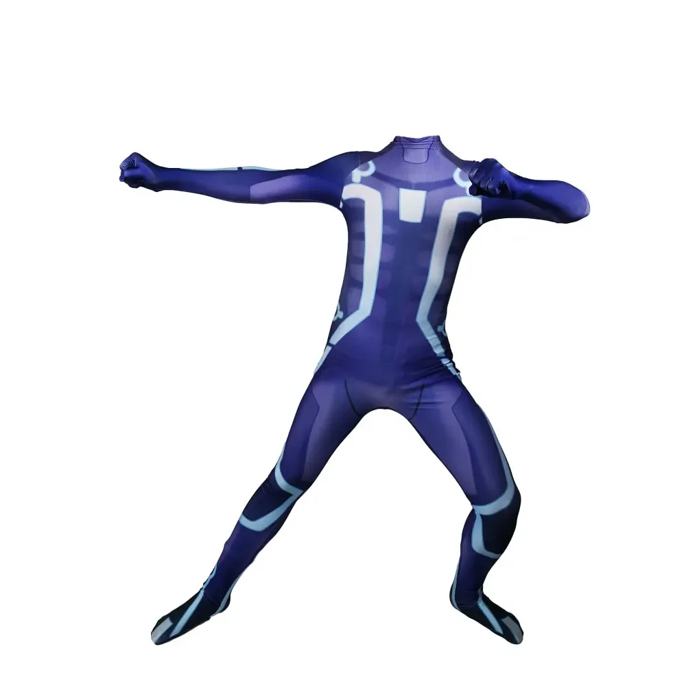 Halloween Adults Kids Tron Legacy Cosplay Costume Female Girls  Superhero Zentai Suit Woman Bodysuit