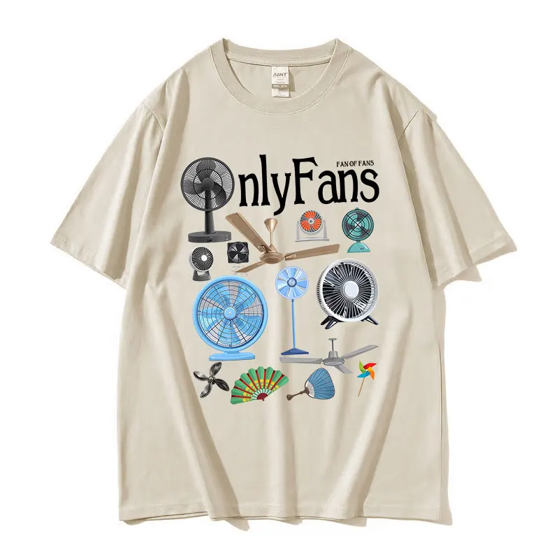 عارضة وممتعة المشجعين فقط نمط تي شيرت 2025 الصيف الرجال النساء فضفاضة ملابس بأكمام قصيرة عالية الجودة القطن تي شيرت #2