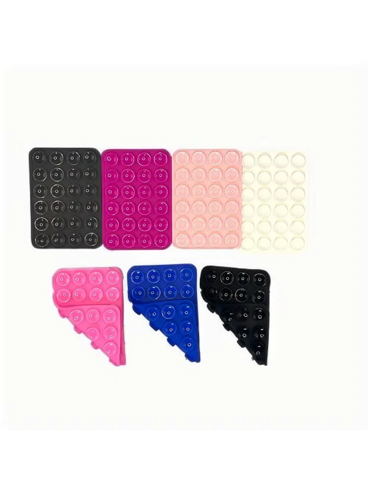 1Pc Silicone Suction Pad Double Sided For Mobile Fixture Suction Cup Backed Adhesive Silicone Rubber Sucker Pad For Fixing